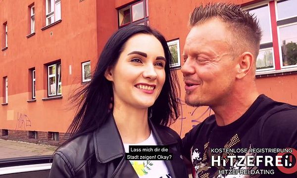 Public Sex in Germany: Skinny Brunette Teen